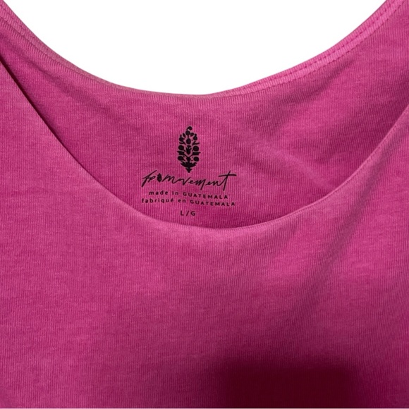 FP Movement Pink Cap Sleeve Crop Tank Top Large - Picture 4 of 6